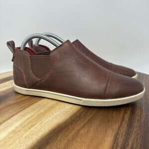 Olukai Waipahe Chelsea Flat Sneaker Womens US 8 EU 38 Brown Leather Boots Shoes